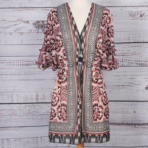 Bebe, Chiffon Dress, with Cut Out Sleeves Size S